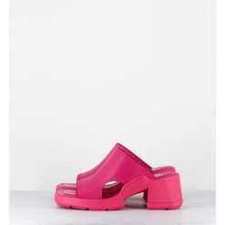 Hot Garrice Mules 90S Cuir Rose & Surpiqures - Tawny Pink Mules