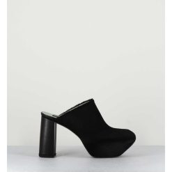 Clearance Garrice Mules Sabots A Plateforme Black Pony - M22I99430 Coto