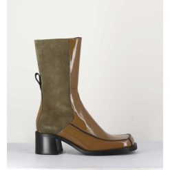 New Garrice Boots Bi-Matiere Kaki Bout Carre 90S - Jill Khaki Boots