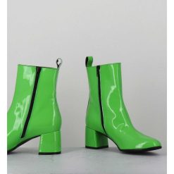 Wholesale Garrice Boots 60S En Cuir Vernis Vert - Samui4 Vernice Verde