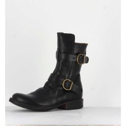 Wholesale Garrice Bottines Style Motarde En Cuir Noir Fiorentini Baker - 713 Eternity