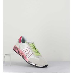 New Garrice Sneakers Toile Blanche & Detail Rose - Lucyd 5961