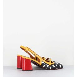 New Garrice Babies Slingback Motif Psychedelique Talon Rouge - Sunami Softy Sun