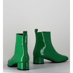 Online Garrice Boots 60S En Cuir Vernis Vert - Jane Vernice Verde