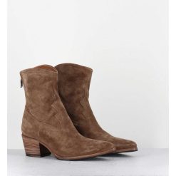 Wholesale Garrice Boots Esprit Santiag En Daim Souple Camel - Venere 48035 Farro