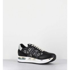 Online Garrice Sneakers Double Semelle Cuir Noir & Rivets - Conny 6553