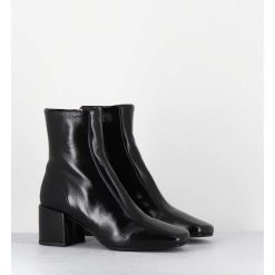 Wholesale Garrice Boots 70S En Cuir Souple Noir - Cecil13 Glaze Nero