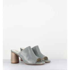 Wholesale Garrice Mules A Talon En Cuir Gris - Maya02 Buffy Cloud