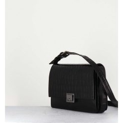 Clearance Garrice Sac En Cuir Imprime Croco Noir - M93 Cocco Nero