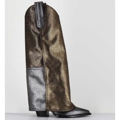 Online Garrice Bottes Santiag Jean Lamine Bronze & Argent -E3869-T Ric Silver Gold