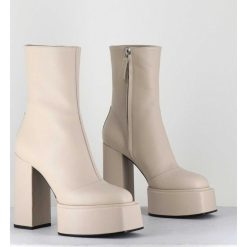 Online Garrice Boots En Cuir Souple Blanc - Iara Mok Milk