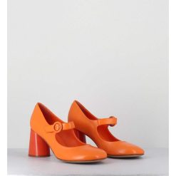 New Garrice Babies Retro A Talon En Cuir Orange - Ace22 Glaze Albicocca