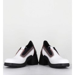 New Garrice 90S Futuristic Shoes Cuir Blanc & Lycra - Kuda White Boots