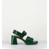 Online Garrice Sandales 70S En Cuir Vernis Naplak Vert - Ginka42 Salou Green