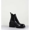 Wholesale Garrice Boots Chelsea En Cuir Naplak Noir & Semelle Micro - Bradi Naplak Nero