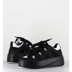 Hot Garrice Sneakers En Cuir Noir & Blanc Y2K - 1D7366D Nabuck Black