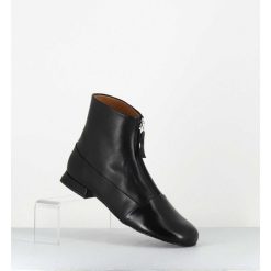 Best Garrice Boots Plates En Cuir Souple Noir A Zip - Maria Black Nappa