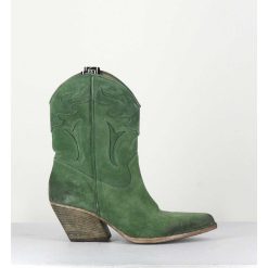 New Garrice Boots Santiags En Daim Vert - E2016 Texan Green