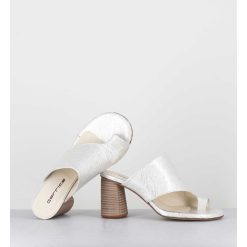 Online Garrice Mules A Talon Entre-Doigts Naplak Blanc - Maya01 Magma Ivory