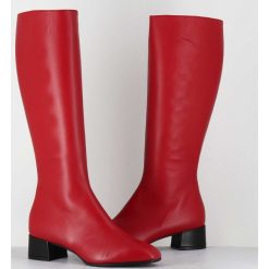 Clearance Garrice Bottes 60S En Cuir Souple Rouge & Noir - Mayera Nappa Fuego