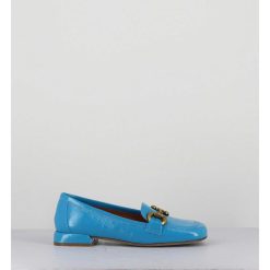 Best Garrice Mocassins 60S En Cuir Vernis Bleu - Lake Naplak Blu