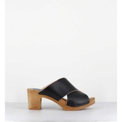 Wholesale Garrice Mules Sabots En Cuir Noir - Rita-Veg Noir