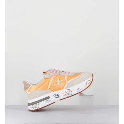 Clearance Garrice Sneakers Ultra Legere Toile Orange Semelle Epaisse - Cassie 6345