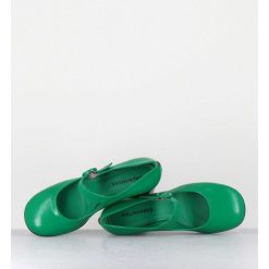 Hot Garrice Babies Retro A Talon En Cuir Vert & Noir - Ace22 Glaze Mela