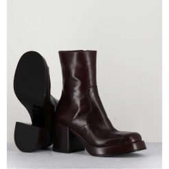 Clearance Garrice Boots 70S En Cuir Marron - Archi Moro