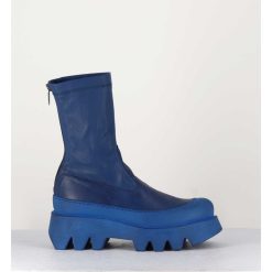 Wholesale Garrice Boots En Cuir Stretch Bleu - 2662 Indemoniat