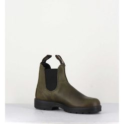 Clearance Garrice Classic Chelsea Boots Cuir Mate Khaki - 2052 Cuir Olive