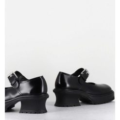 New Garrice Babies En Cuir Noir 90S - Caro Bebe Nero