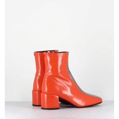 Hot Garrice Boots 70S Cuir Orange & Metal Argent - Cecil13 Nespola Silver