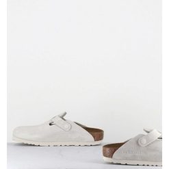 Online Garrice Sabot Boston Suede Antique White