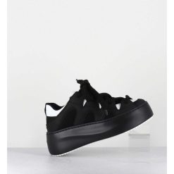 Hot Garrice Sneakers En Cuir Noir & Blanc Y2K - 1D7366D Nabuck Black