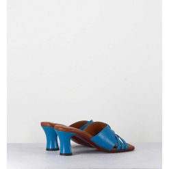 Online Garrice Mules Petit Talon En Cuir Bleu - Nalma Ferrari Blue