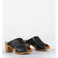 Wholesale Garrice Mules Sabots En Cuir Noir - Rita-Veg Noir