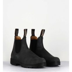 Best Garrice Classic Chelsea Boots En Cuir Nubuck Noir - 587 Rustic Black