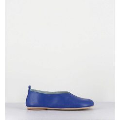 Hot Garrice Ballerines Minimalistes En Cuir Souple Bleu - Lester Cherie Blue