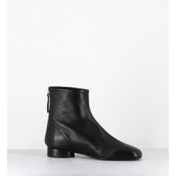 Hot Garrice Boots Plates En Cuir Souple Noir -Pam26 Baron Nero