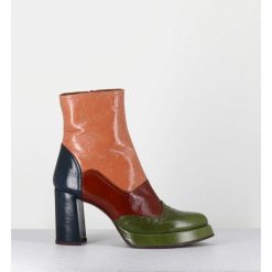 Online Garrice Boots En Cuir Multicolore & Bout Pointu Fleuri - Fayu Maserati Mili