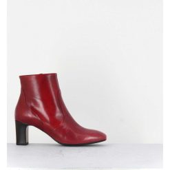 Clearance Garrice Boots En Cuir Rouge Souple - F570 Rosso