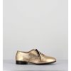 New Garrice Derbies Minimalistes En Cuir Dore - Stja Cow Platino