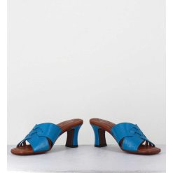 Online Garrice Mules Petit Talon En Cuir Bleu - Nalma Ferrari Blue