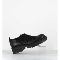 Best Garrice Derbies A Lacets En Nubuck Noir - Dabran Bis Siena Nero