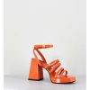 Online Garrice Sandales A Plateforme Multi-Brides Vernis Orange - Sun Vernice Arancio