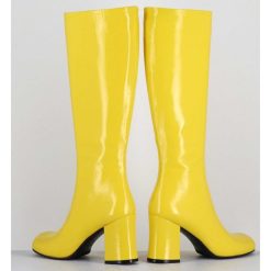 Best Garrice Bottes 60S En Cuir Souple Jaune - Ah2983 Verlux Giallo