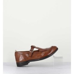 New Garrice Chaussures Mary-Jane En Cuir Marron - Lex535 Sughero