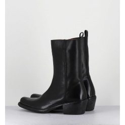 New Garrice Boots Santiags En Cuir Noir - 1Cs425 Cusna Nero