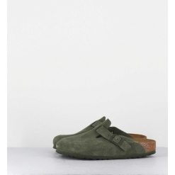 Clearance Garrice Sabot Boston Suede Modern Thyme